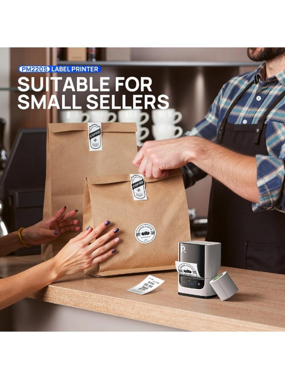 Bluetooth Label Maker Machine with Tape - Portable, Easy-to-Use, Custom Labels - Picture 8 of 9